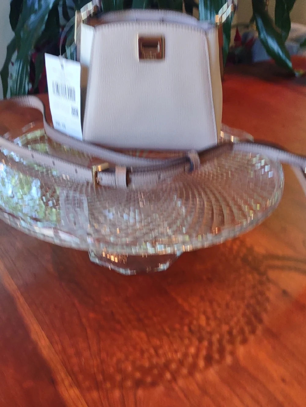 Kate Spade MINI Phoebe Colorblock in toasted hazelnut & Cream. New with tags. - Picture 8 of 9